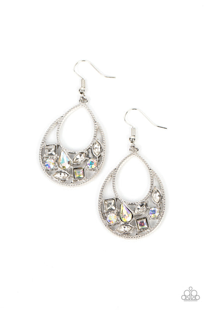 Regal Recreation - white - Paparazzi earrings