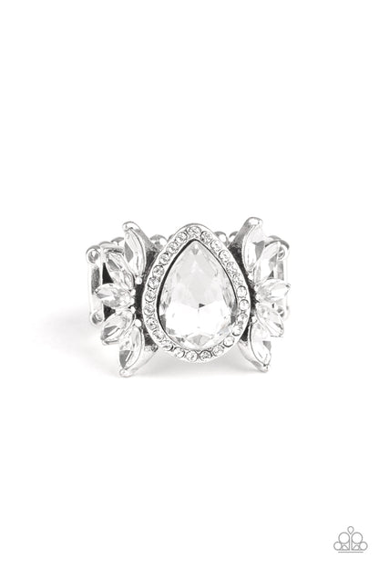 Regal Regalia - white - Paparazzi ring