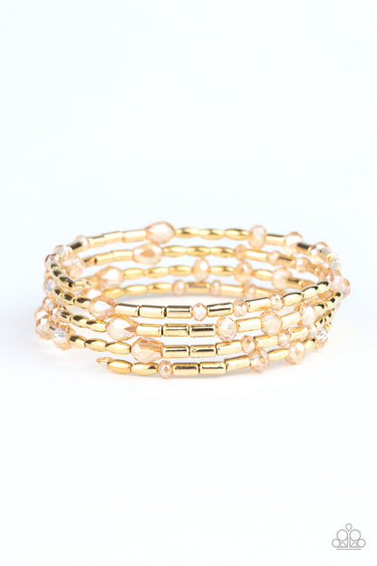 Regal Remix - gold - Paparazzi bracelet