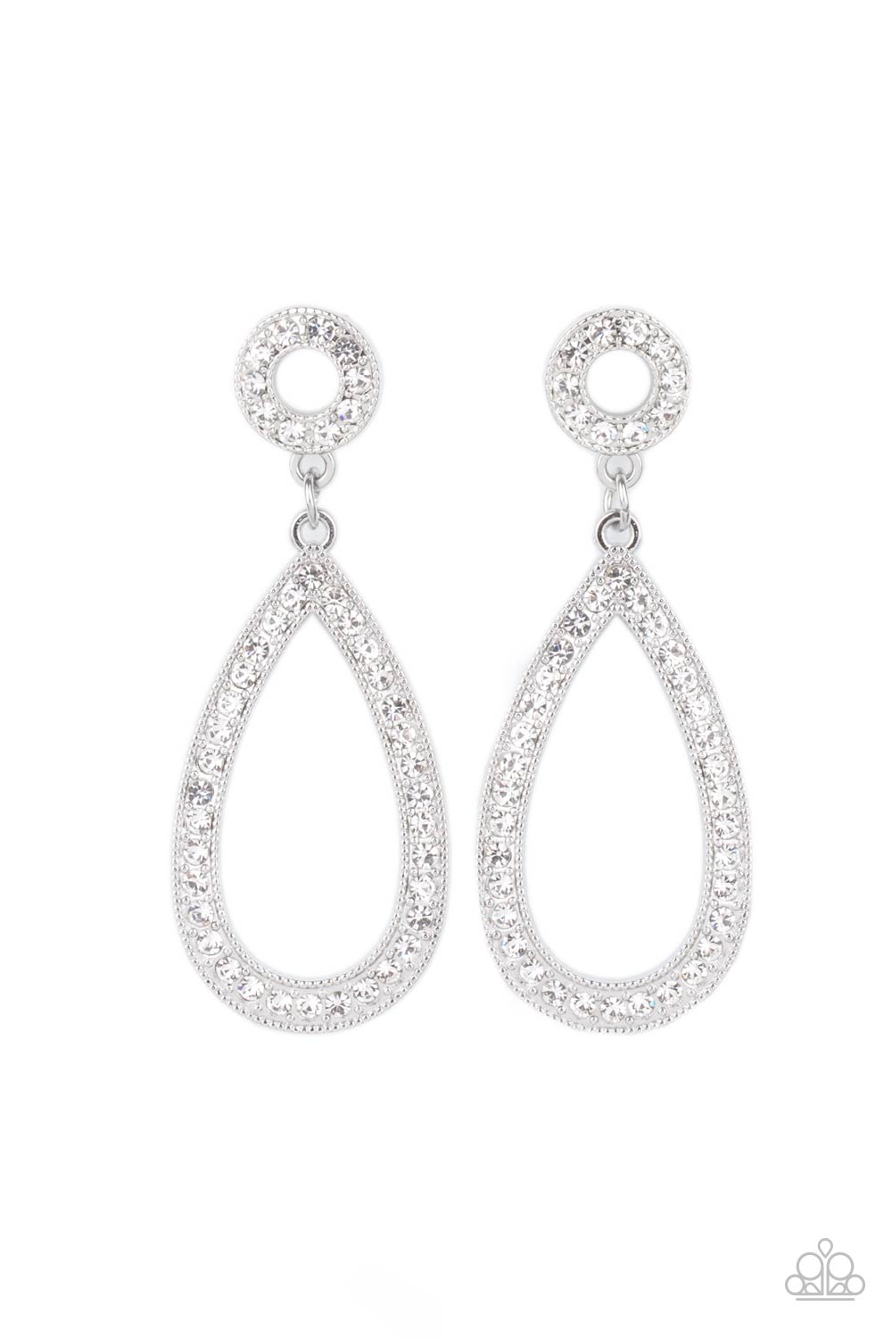 Regal Revival - white - Paparazzi earrings