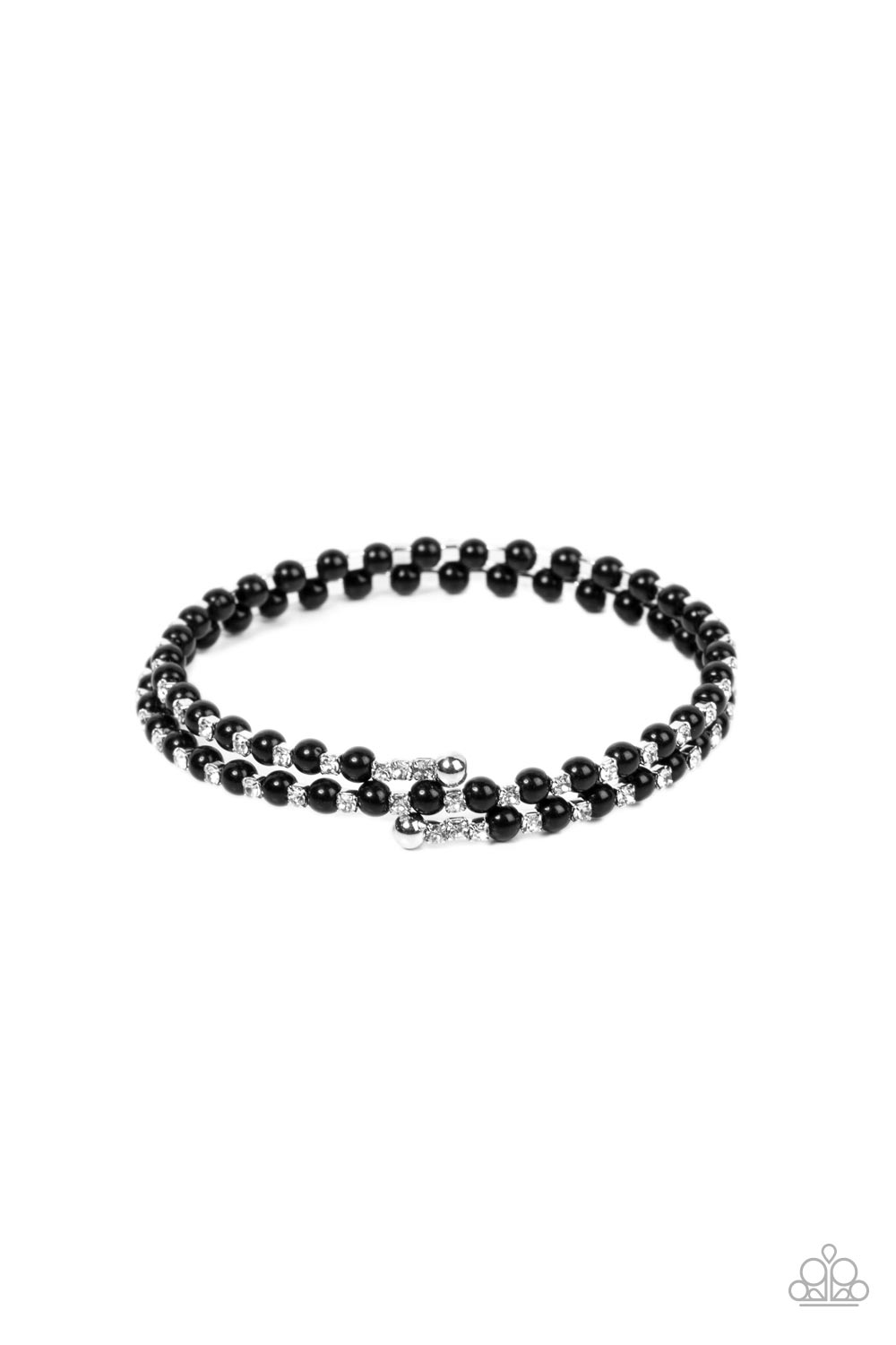 Regal Wraparound - black - Paparazzi bracelet