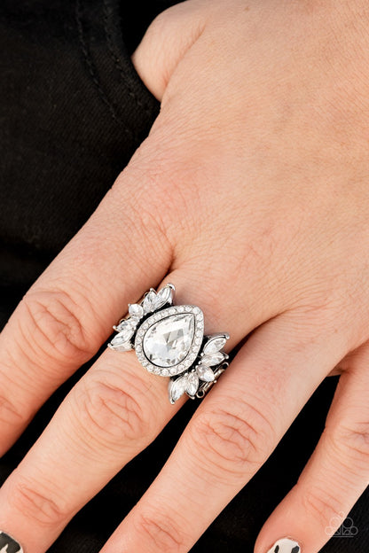 Regal Regalia-white-Paparazzi ring