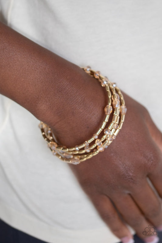 Regal Remix-gold-Paparazzi bracelet