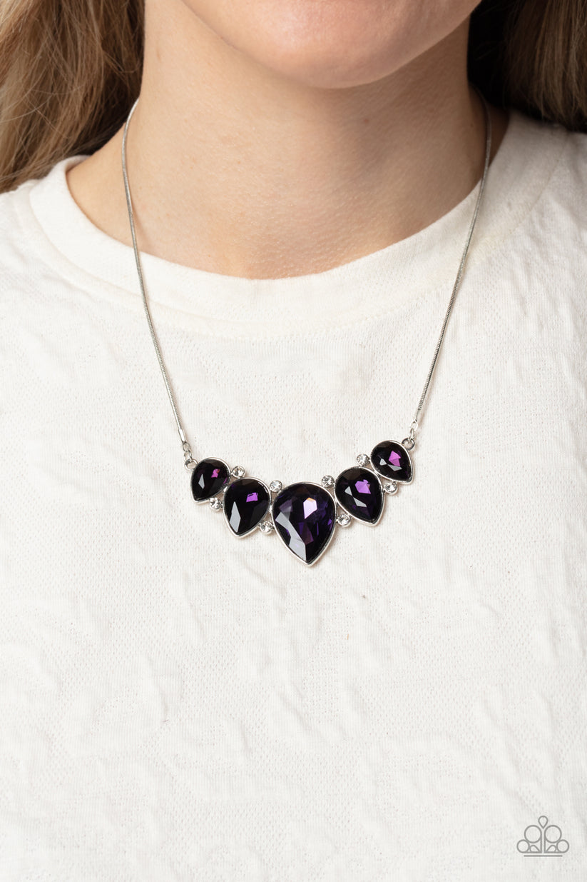 Financially fabulous purple necklace Clearance