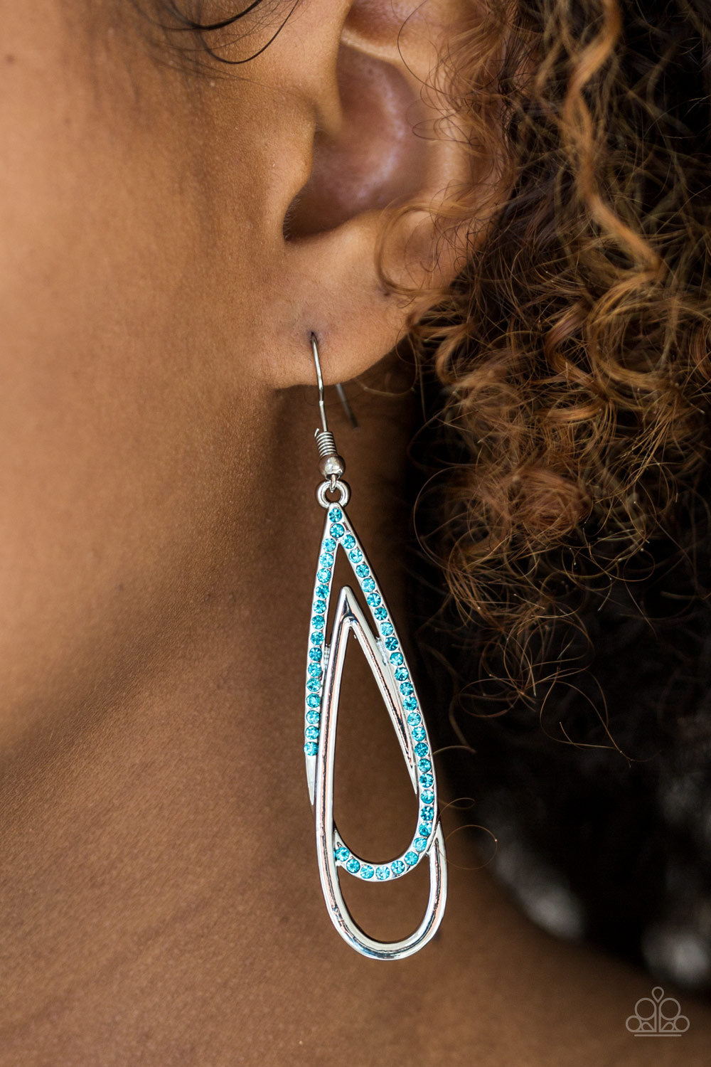 Reign Storm - blue - Paparazzi earrings