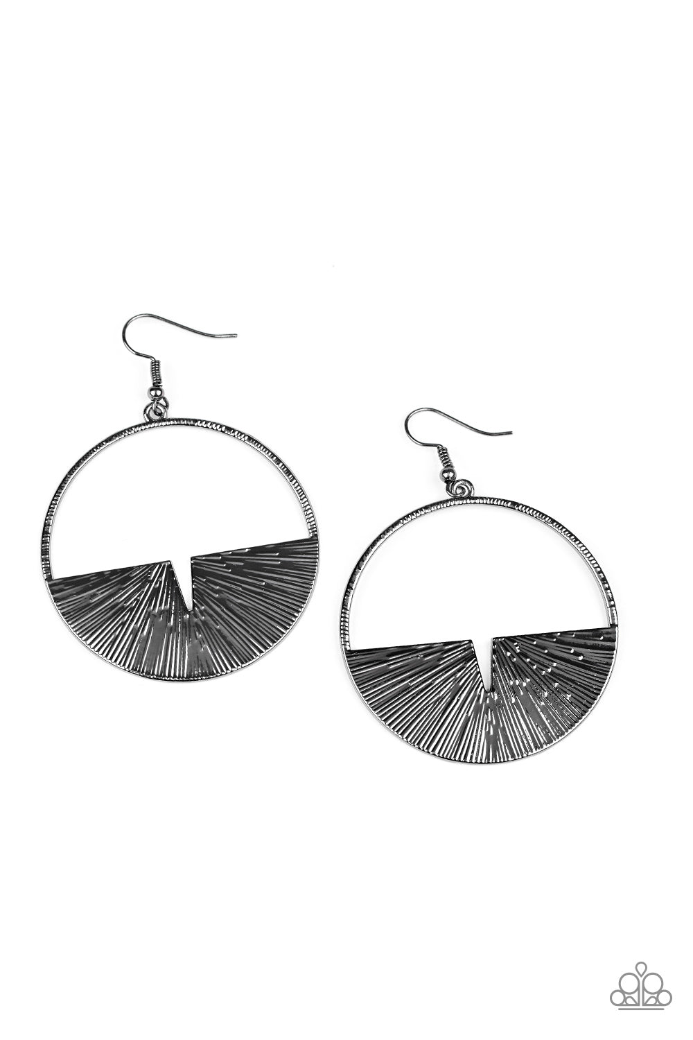 Reimagined Refinement - black - Paparazzi earrings