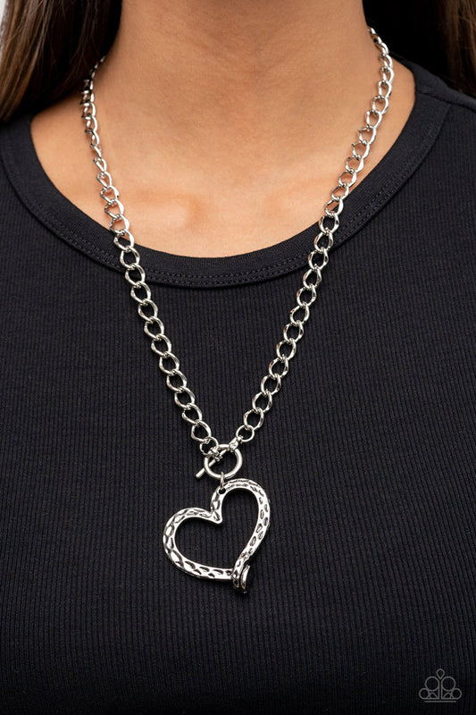 Reimagined Romance - silver - Paparazzi necklace