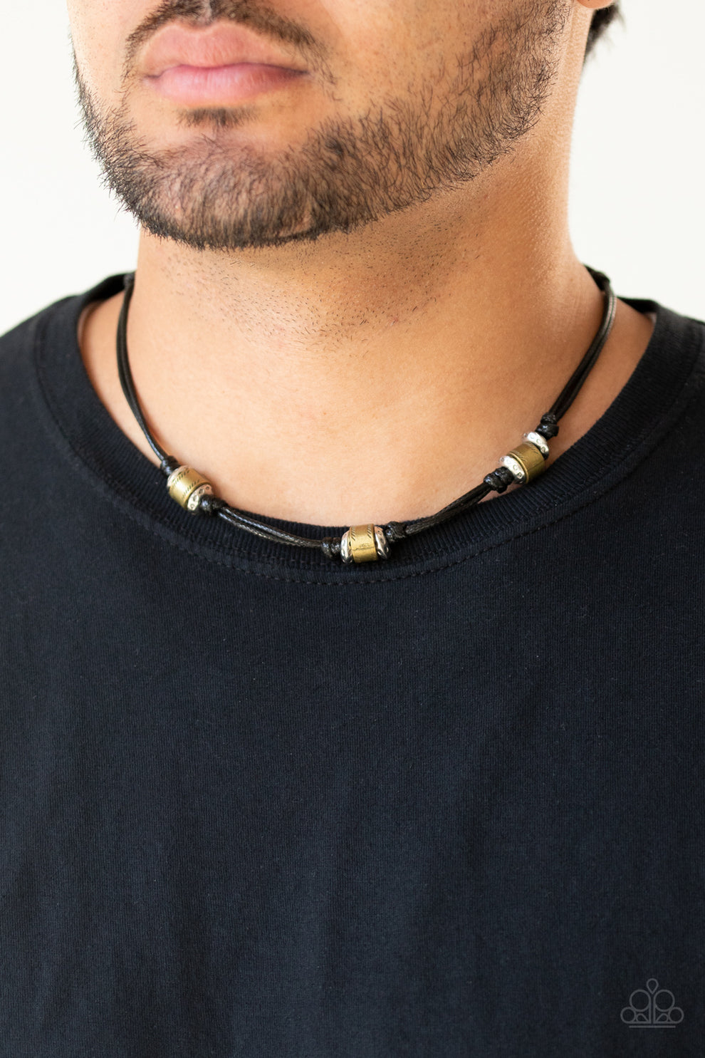 Renegade Ranger - black - Paparazzi mens necklace – JewelryBlingThing