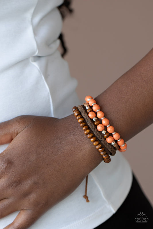 Renewable Energy - orange - Paparazzi bracelet