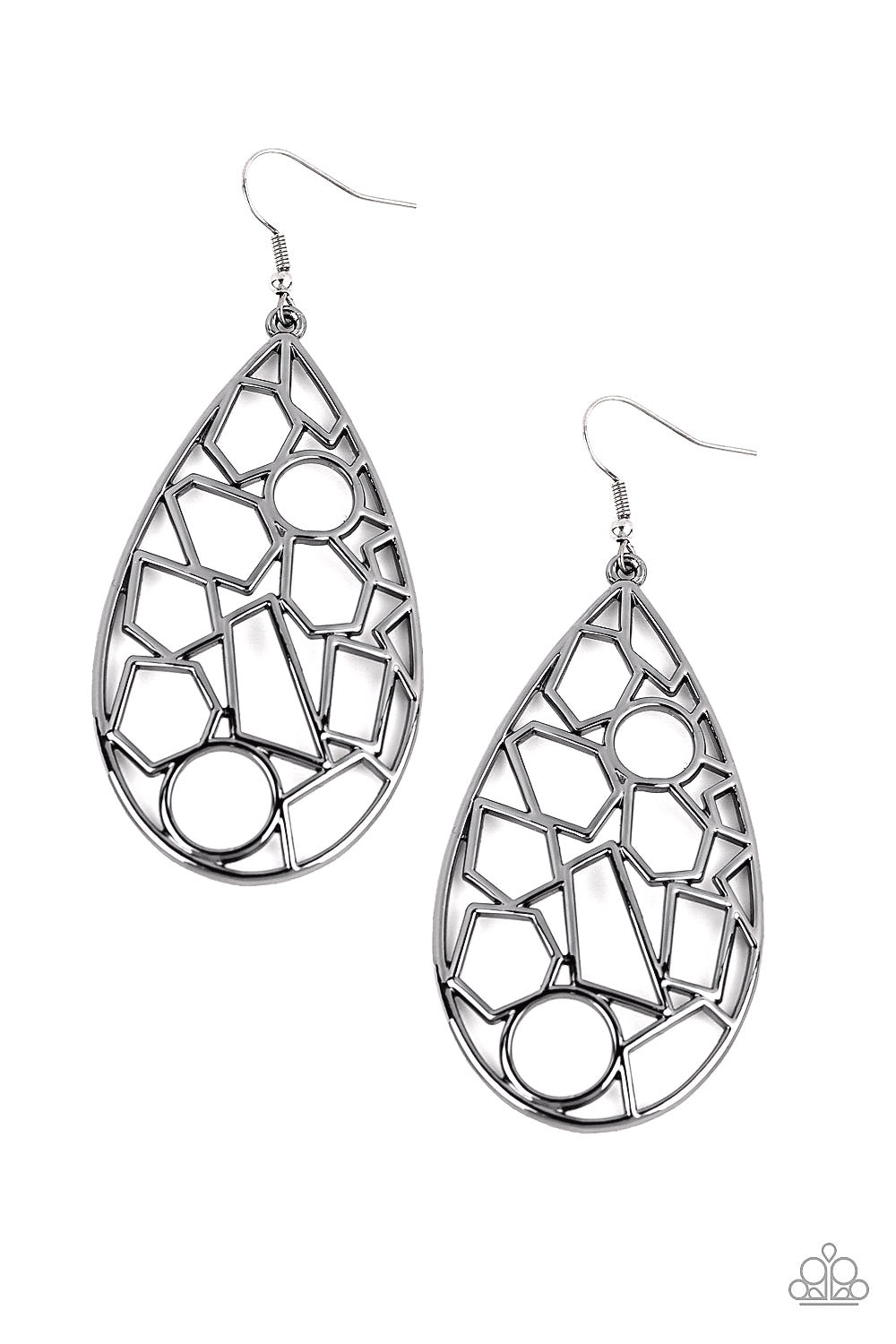 Reshape Radiance - black - Paparazzi earrings