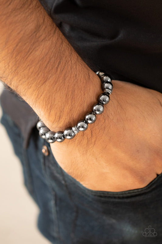 Resilience - black - Paparazzi mens bracelet