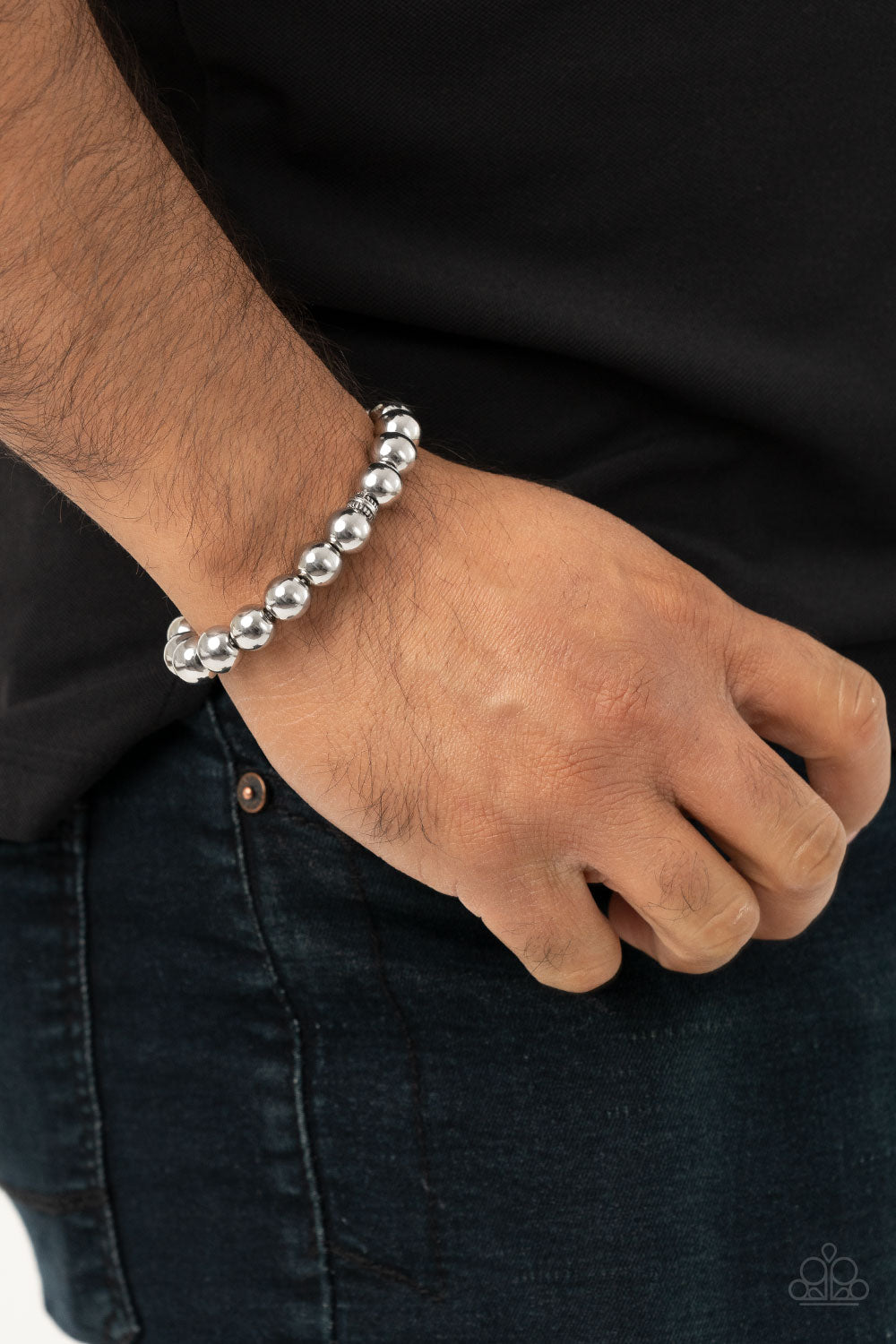 Resilience - silver - Paparazzi mens bracelet