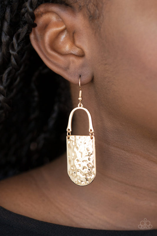 Resort Relic - gold - Paparazzi earrings