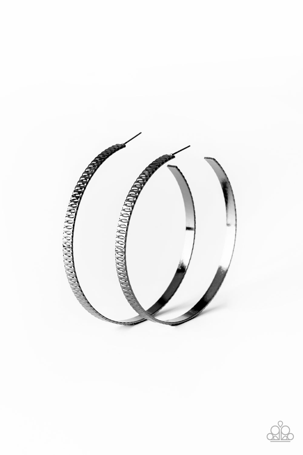 Retro Rebellion - black - Paparazzi earrings