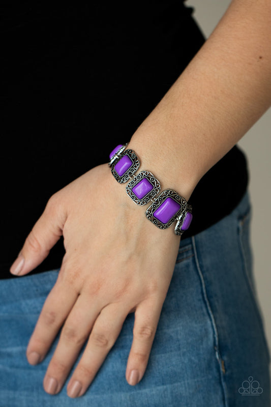 Retro Rodeo - purple - Paparazzi bracelet