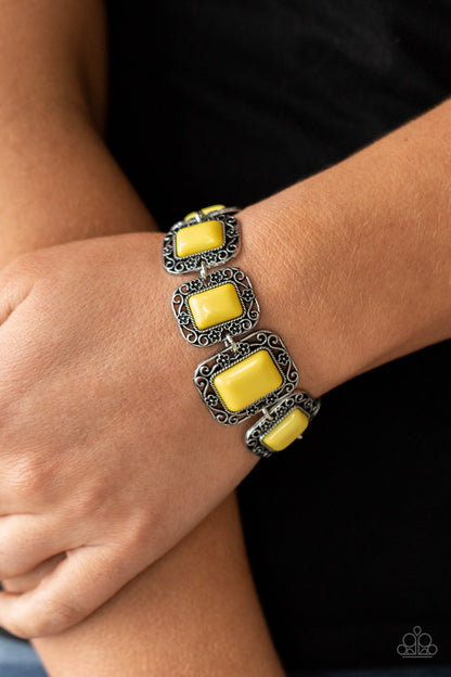 Retro Rodeo - yellow - Paparazzi bracelet