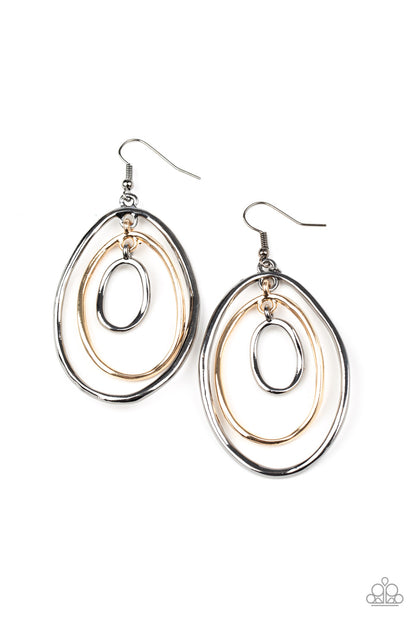 Retro Ruins - multi - Paparazzi earrings