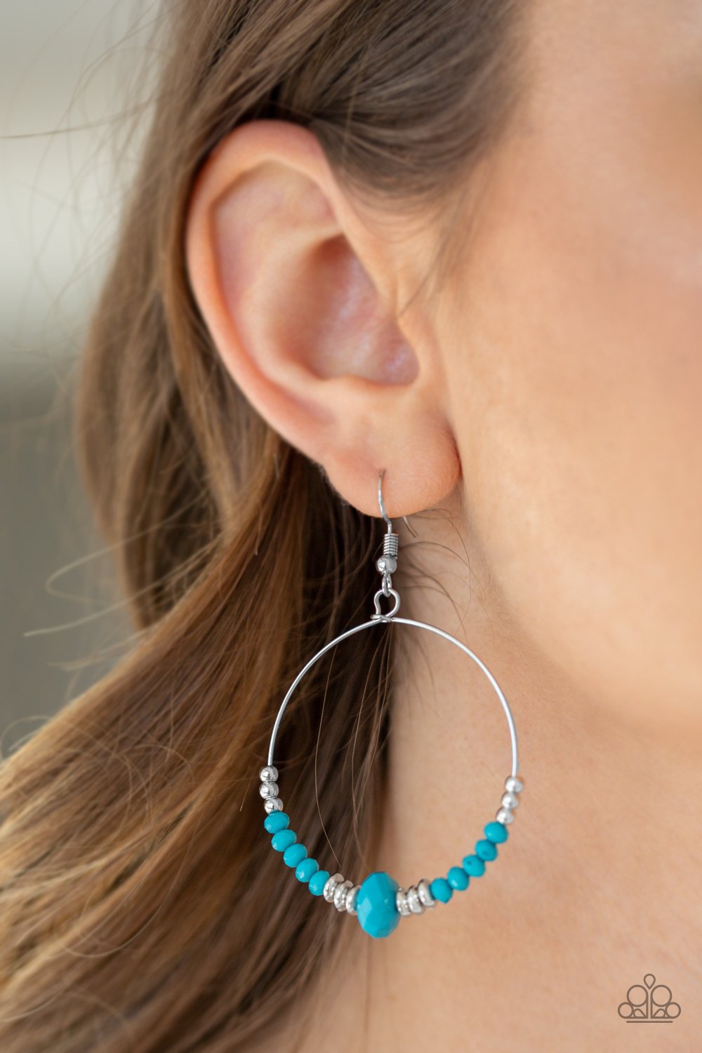 Retro Rural-blue-Paparazzi earrings