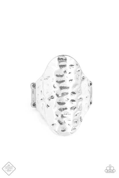 Revamped Ripple - silver - Paparazzi ring