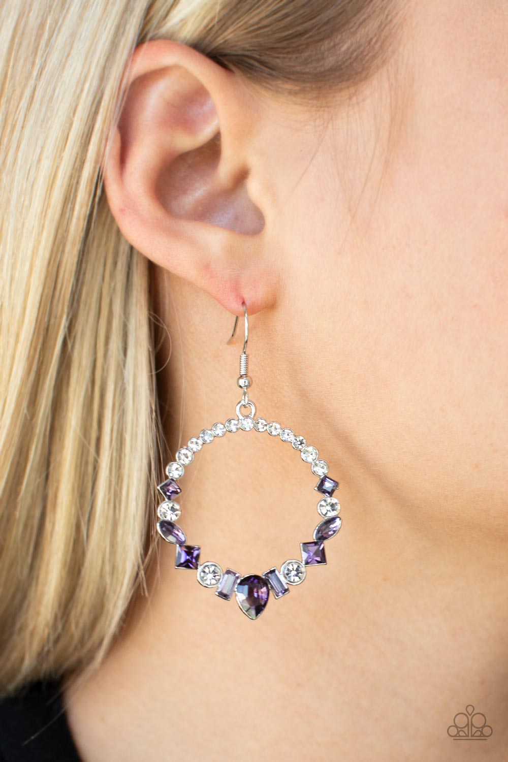 Revolutionary Refinement - purple - Paparazzi earrings