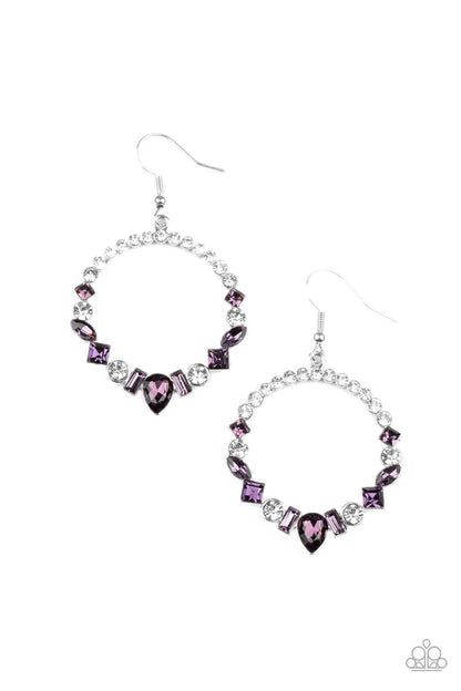Revolutionary Refinement - purple - Paparazzi earrings