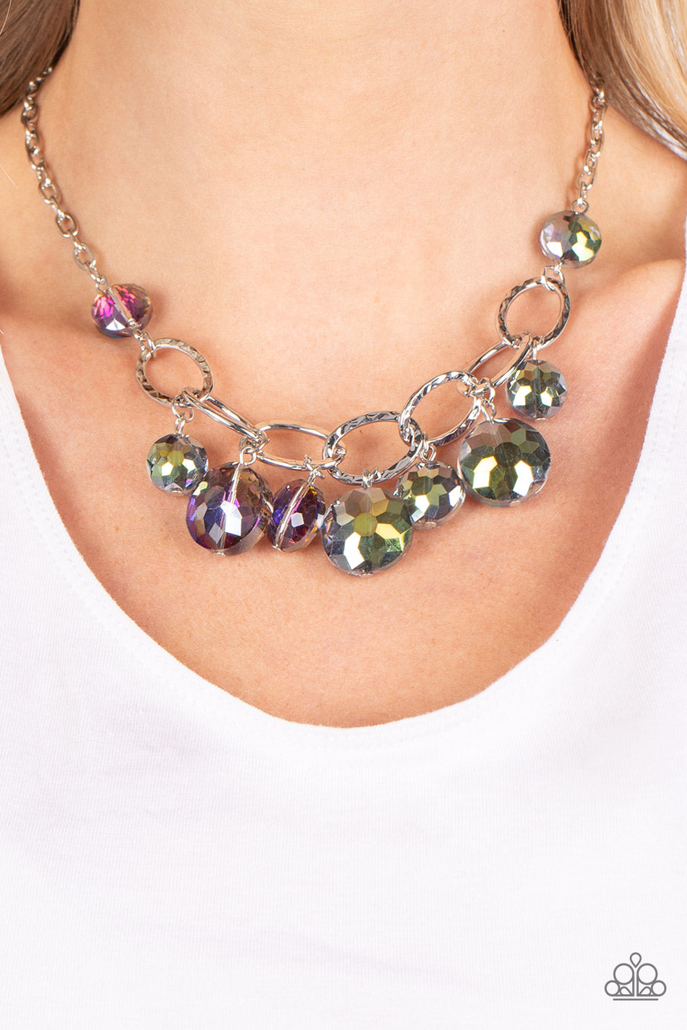 Rhinestone River - multi - Paparazzi necklace