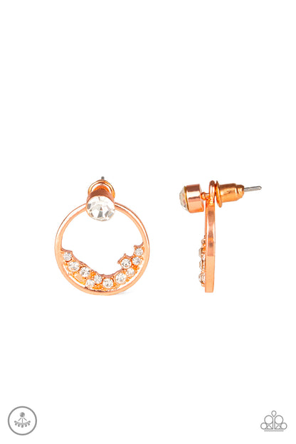 Rich Blitz - copper - Paparazzi earrings
