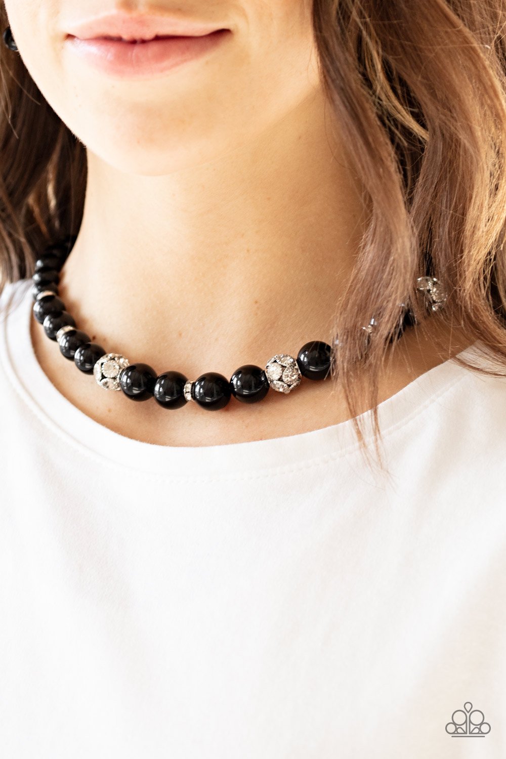 Rich Girl Refinement-black-Paparazzi necklace