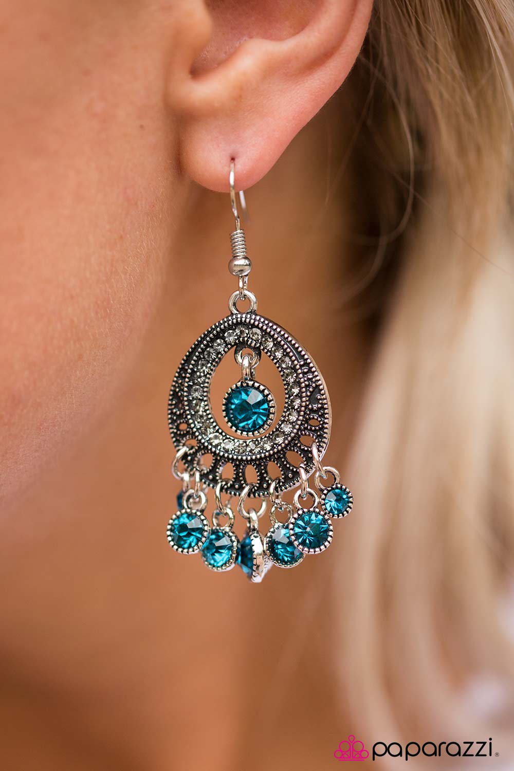 Richly Radiant - Blue - Paparazzi earrings