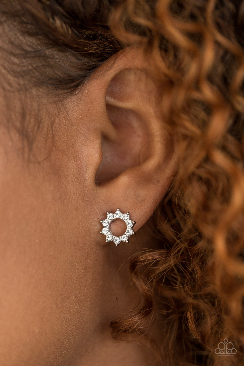 Richly Resplendent - white - Paparazzi earrings