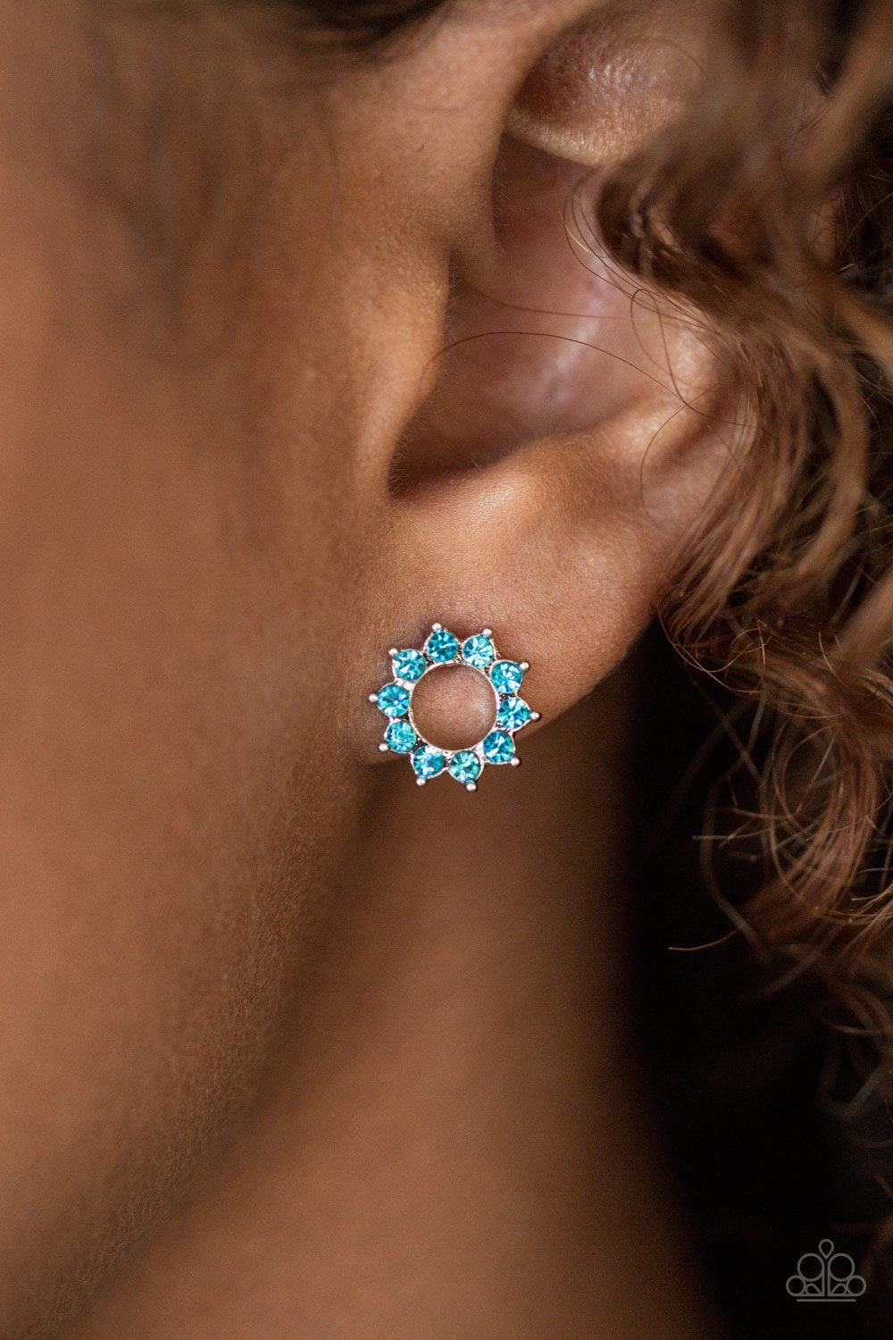 Richly Resplendent - blue - Paparazzi earrings