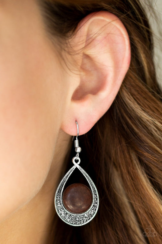 Richly Rio Rancho - brown - Paparazzi earrings