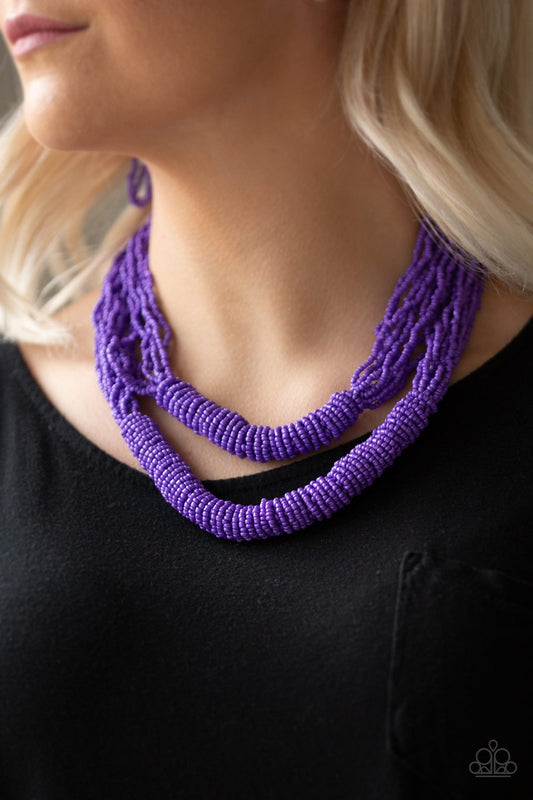 Right as Rainforest-purple-Paparazzi necklace