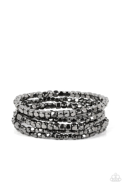 Right on CUBE - black - Paparazzi bracelet