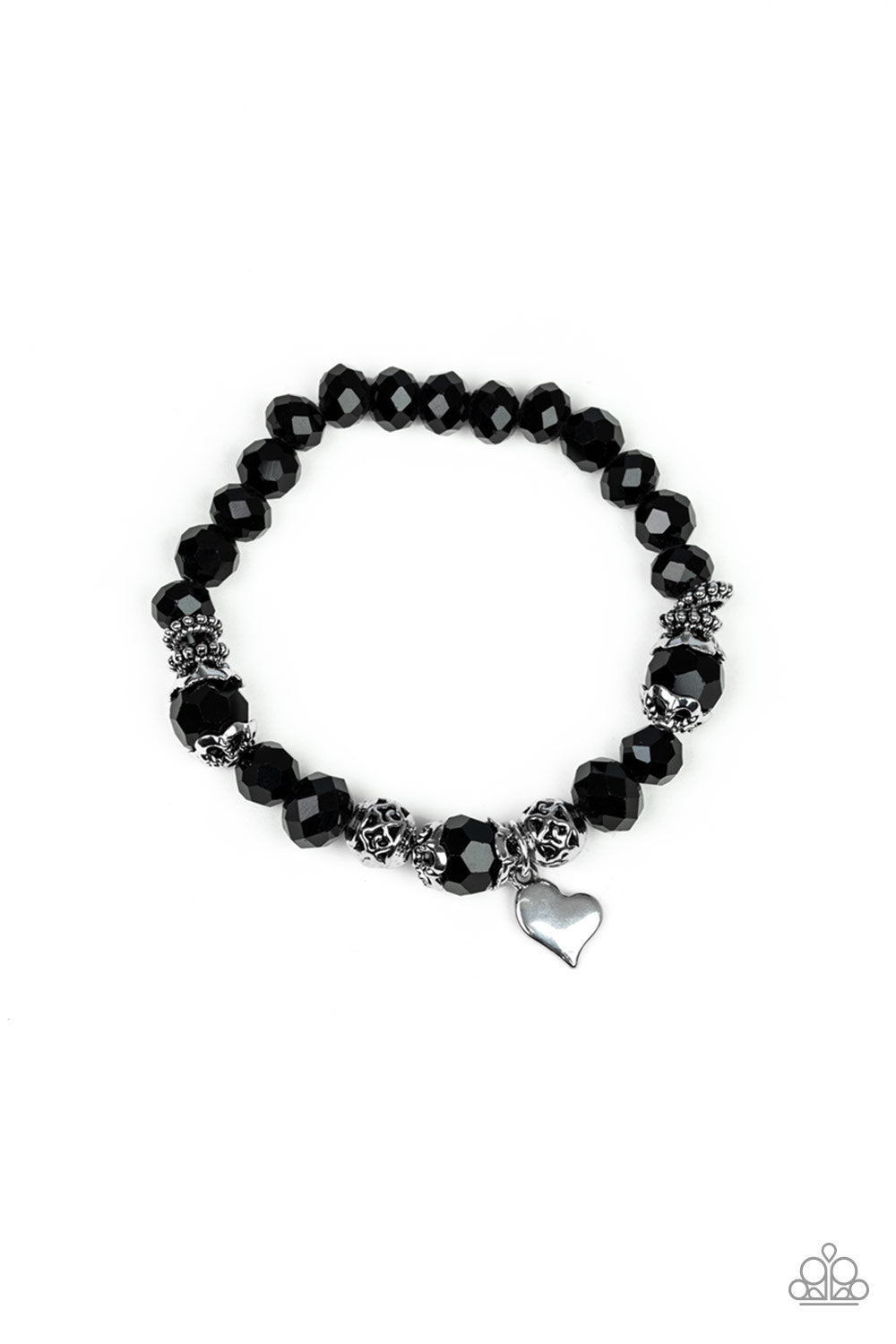 Right on the Romance - black - Paparazzi bracelet