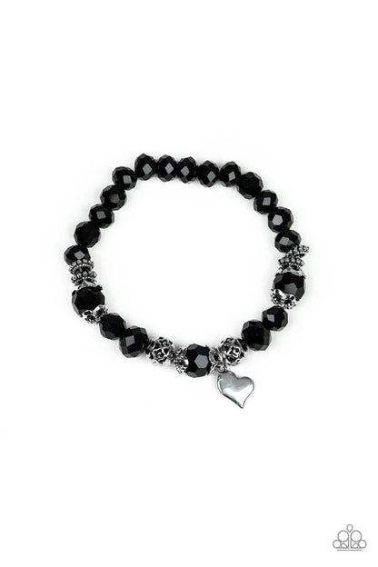 Right on the Romance - black - Paparazzi bracelet