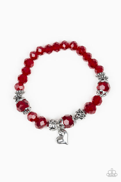 Right on the Romance - red - Paparazzi bracelet