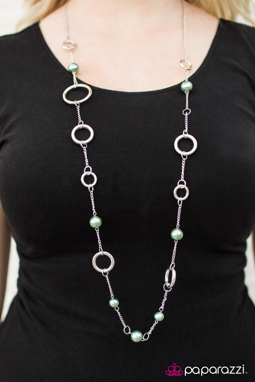 Ring My Bell - Green - Paparazzi necklace