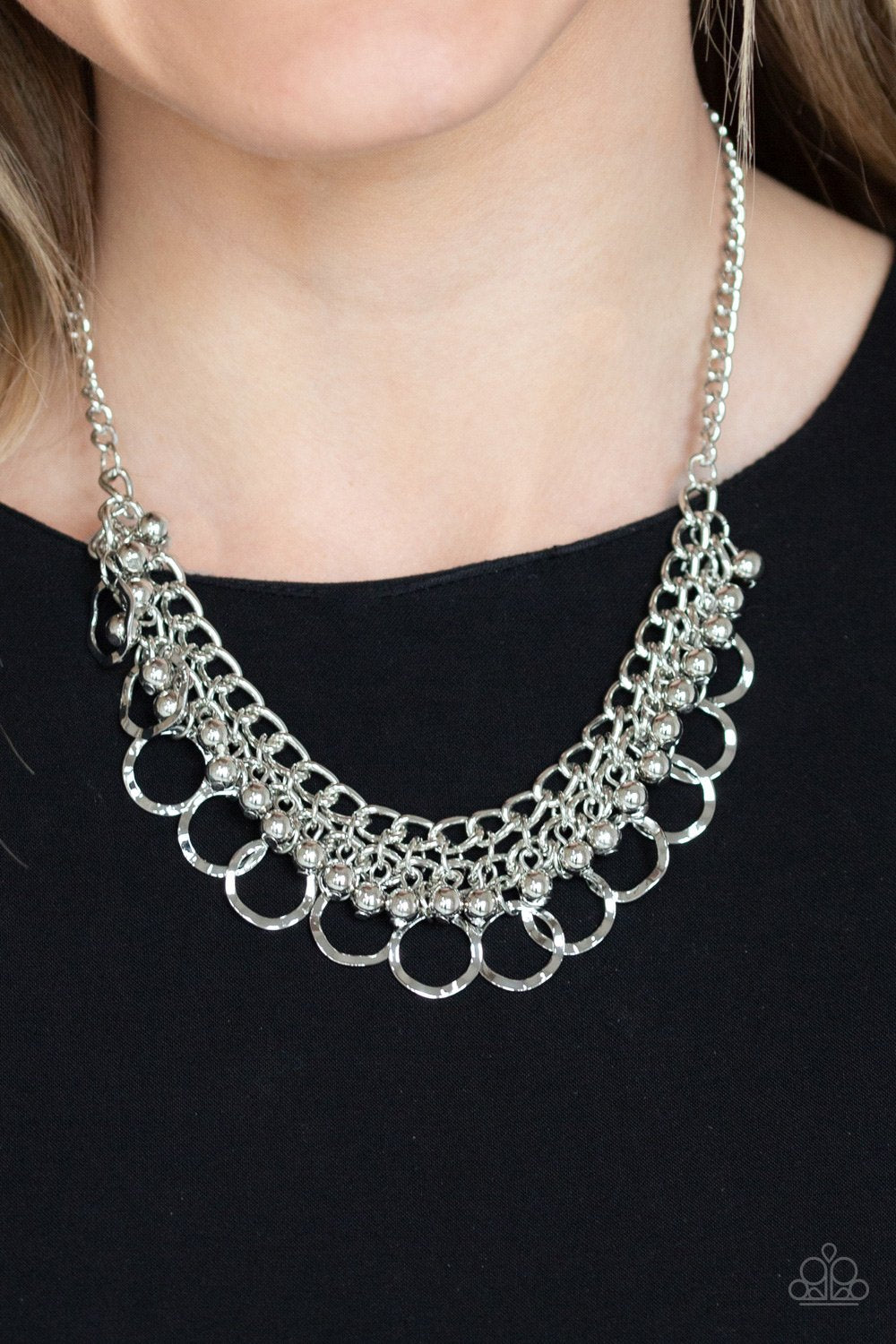 Ring Leader Radiance-silver-Paparazzi necklace