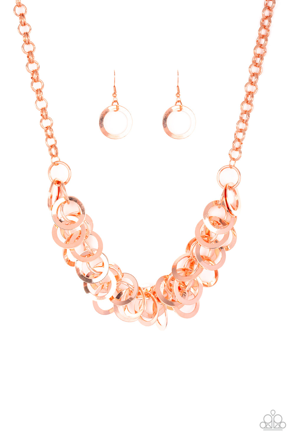 Ringing in the Bling - copper - Paparazzi necklace