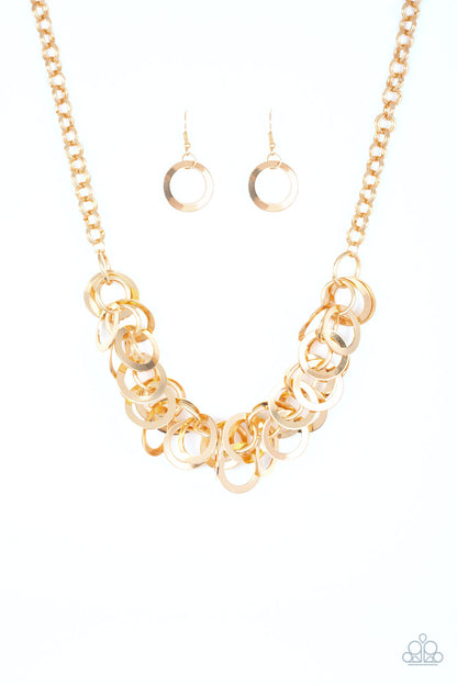 Ringing in the Bling - gold - Paparazzi necklace
