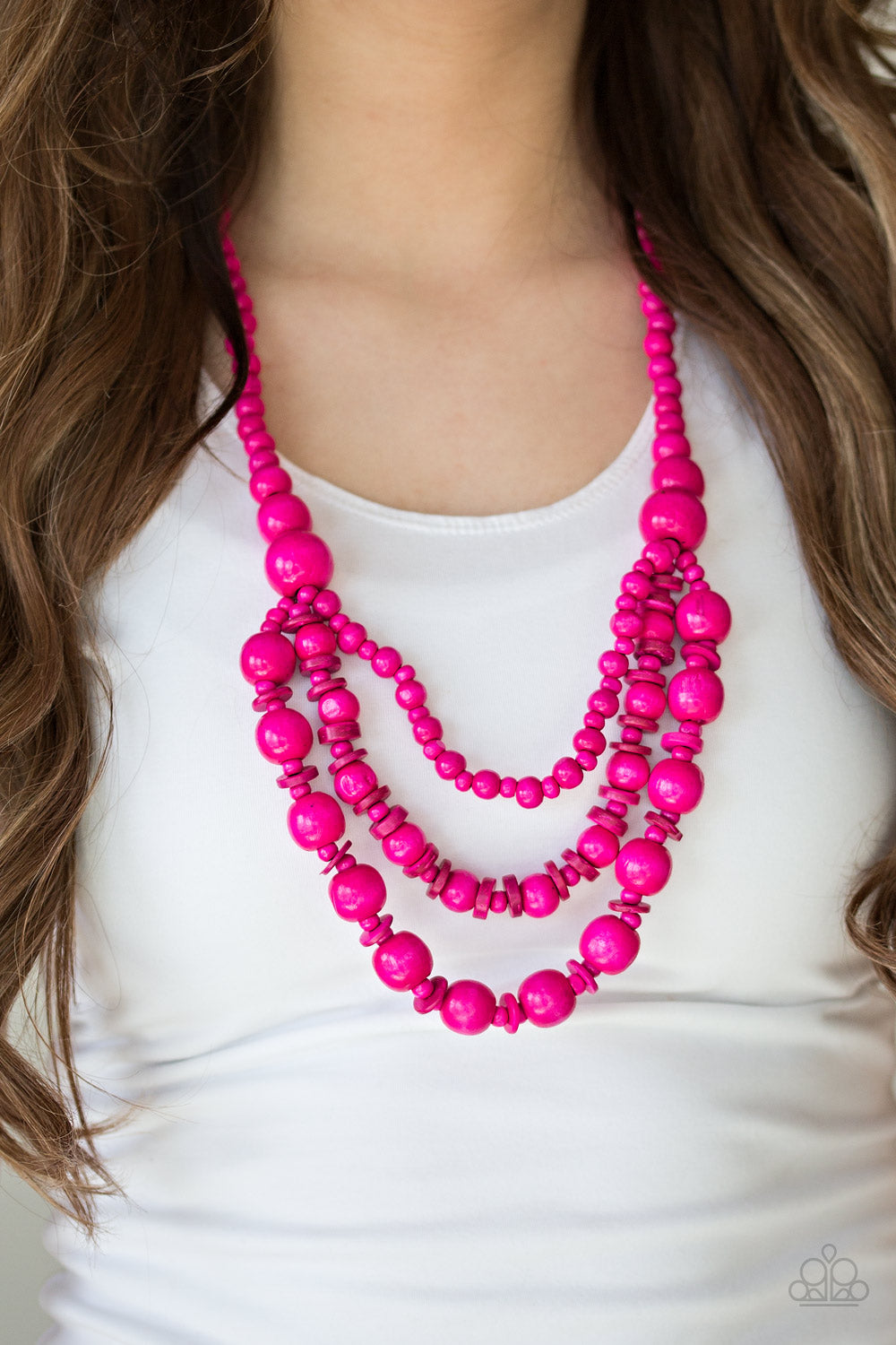 Rio Rainbows - pink - Paparazzi necklace