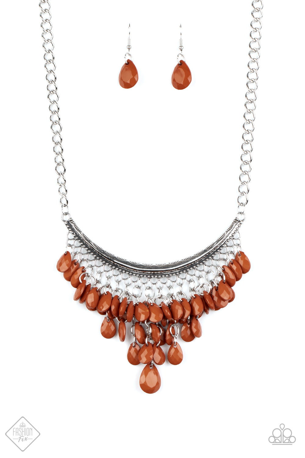 Rio Rainfall - brown - Paparazzi necklace