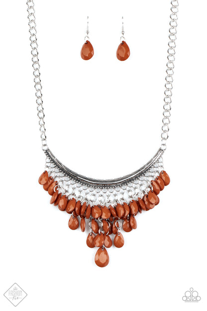 Rio Rainfall - brown - Paparazzi necklace