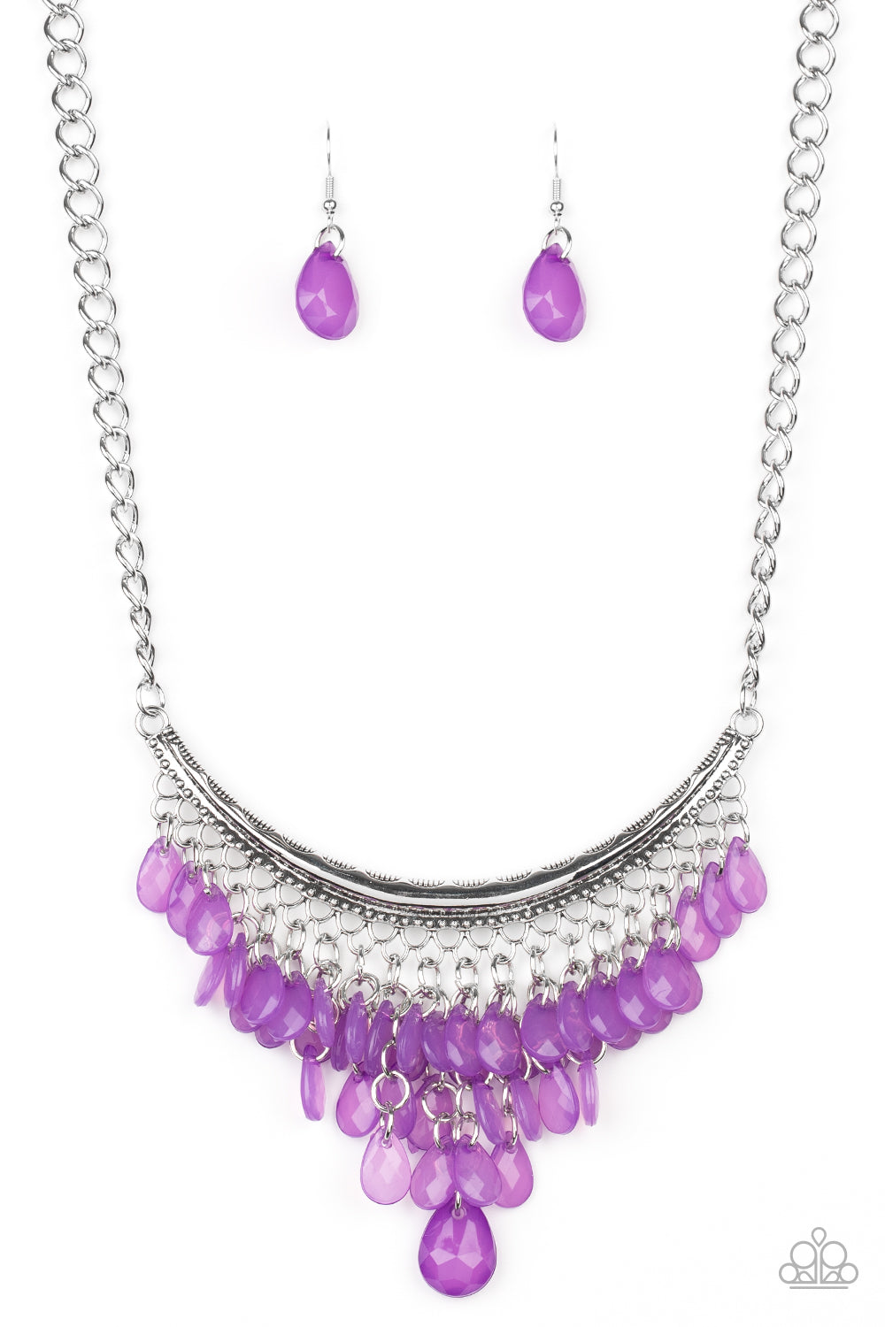 Rio Rainfall - purple - Paparazzi necklace