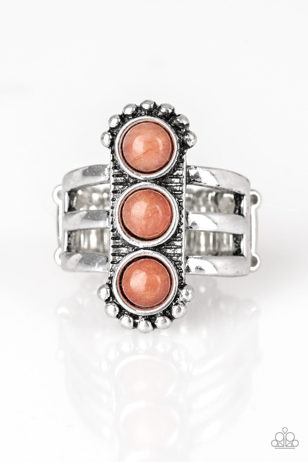 Rio Trio - orange - Paparazzi ring