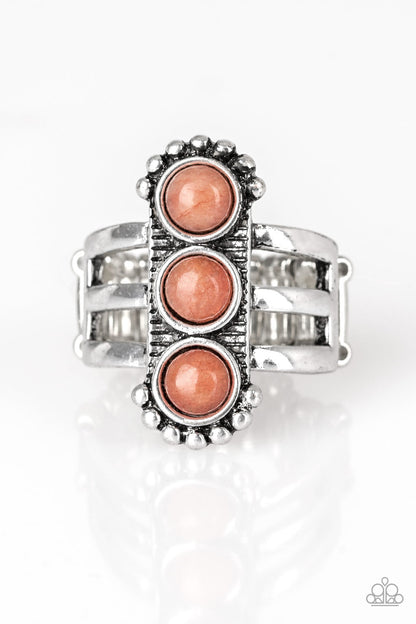 Rio Trio - orange - Paparazzi ring
