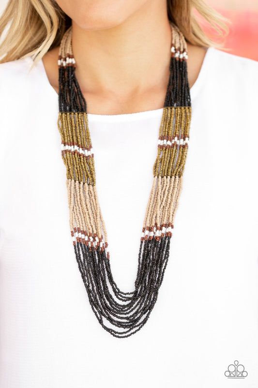 Rio Roamer-black-Paparazzi necklace