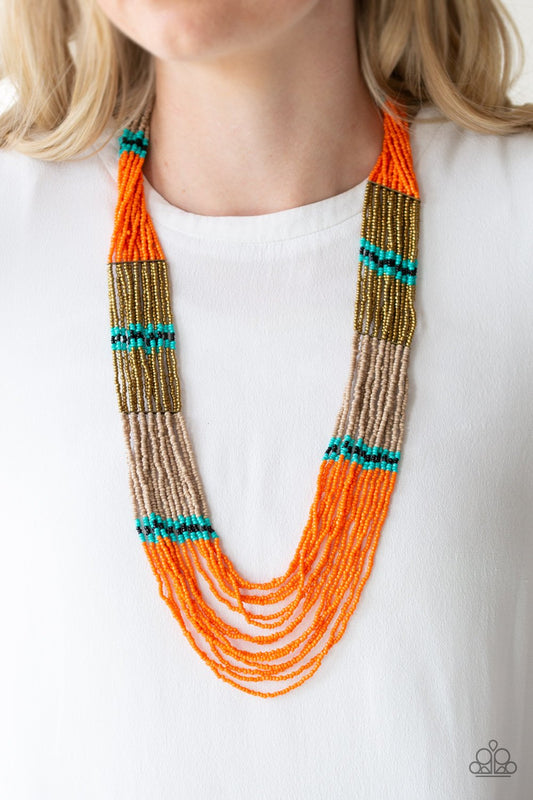 Rio Roamer-orange-Paparazzi necklace