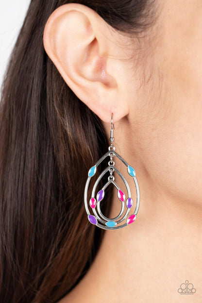 Rippling Rapport - multi - Paparazzi earrings